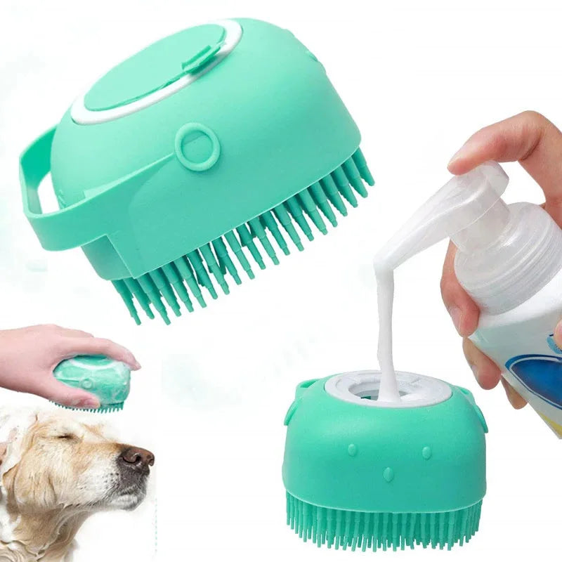 Dog Cat Bath Brush Soft Safe