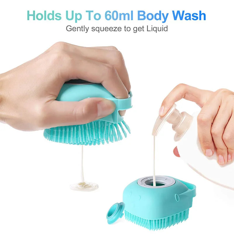 Dog Cat Bath Brush Soft Safe