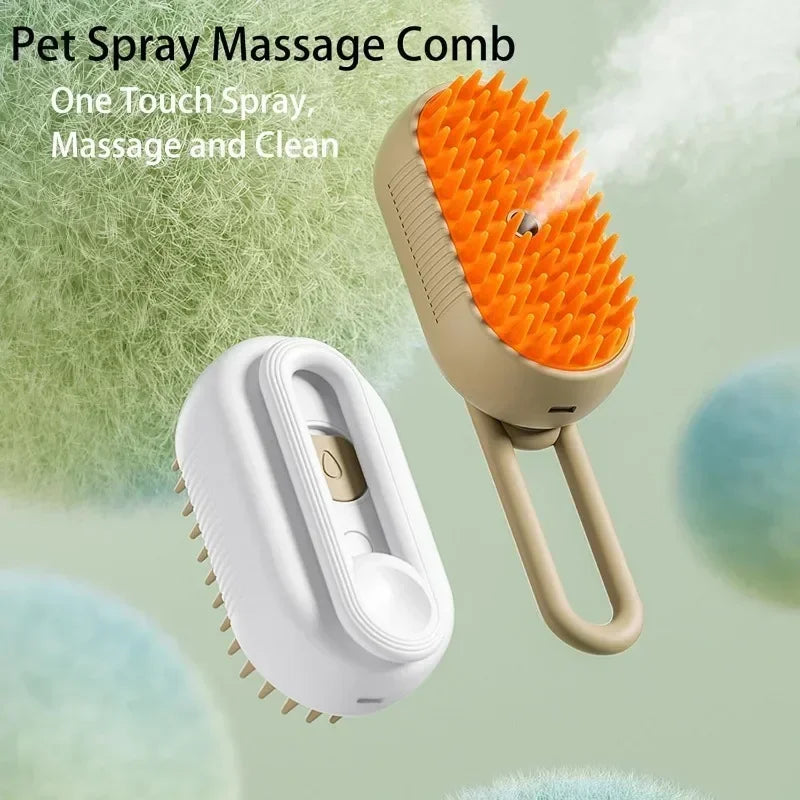 Steamy Dog Brush Electric Spray