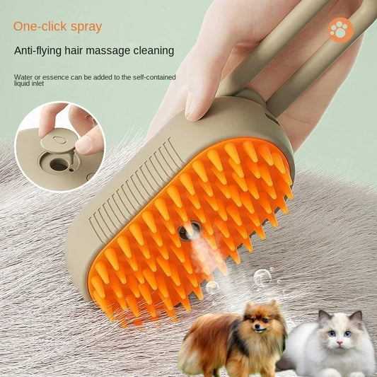 Steamy Dog Brush Electric Spray