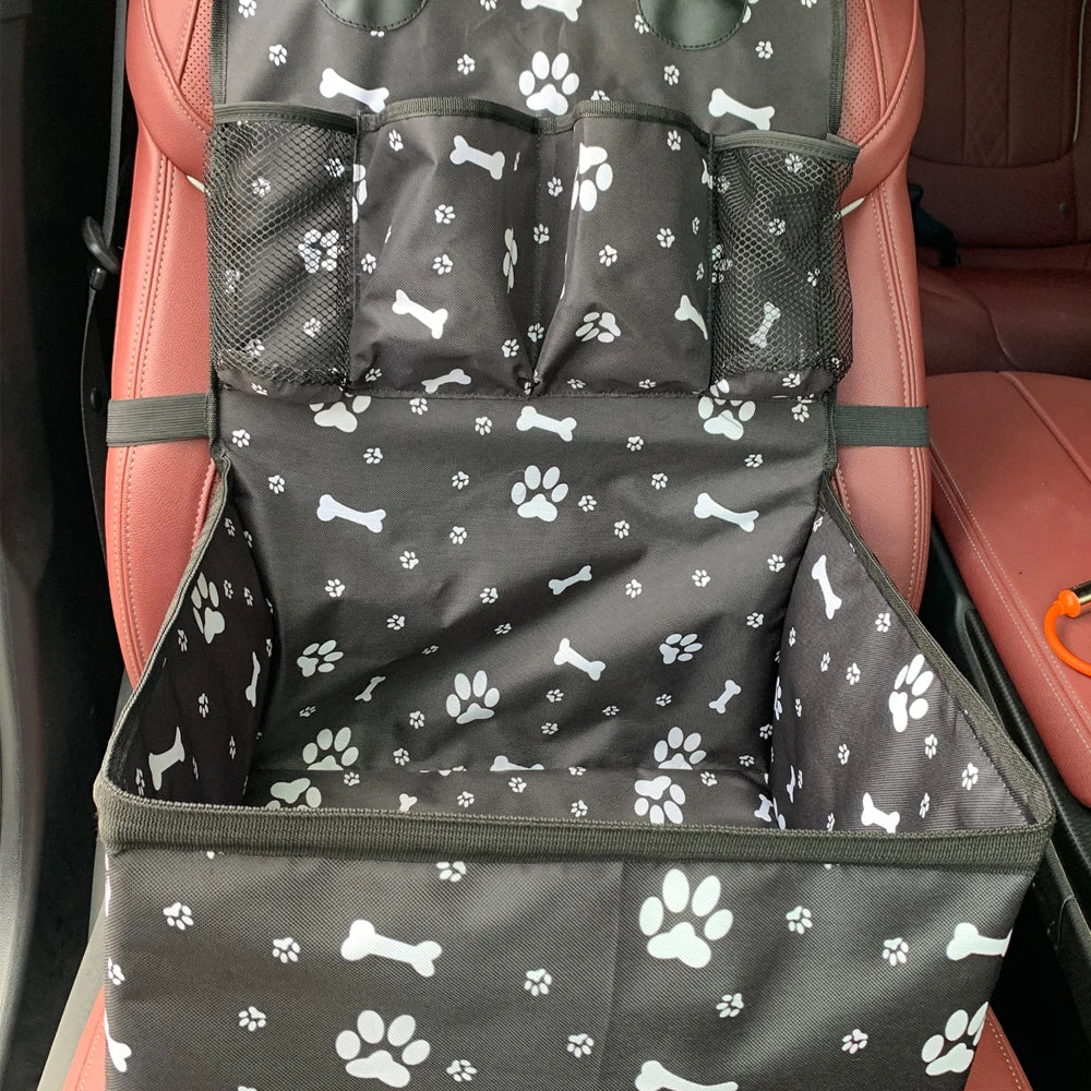 Dog Car Seat with Storage Pockets