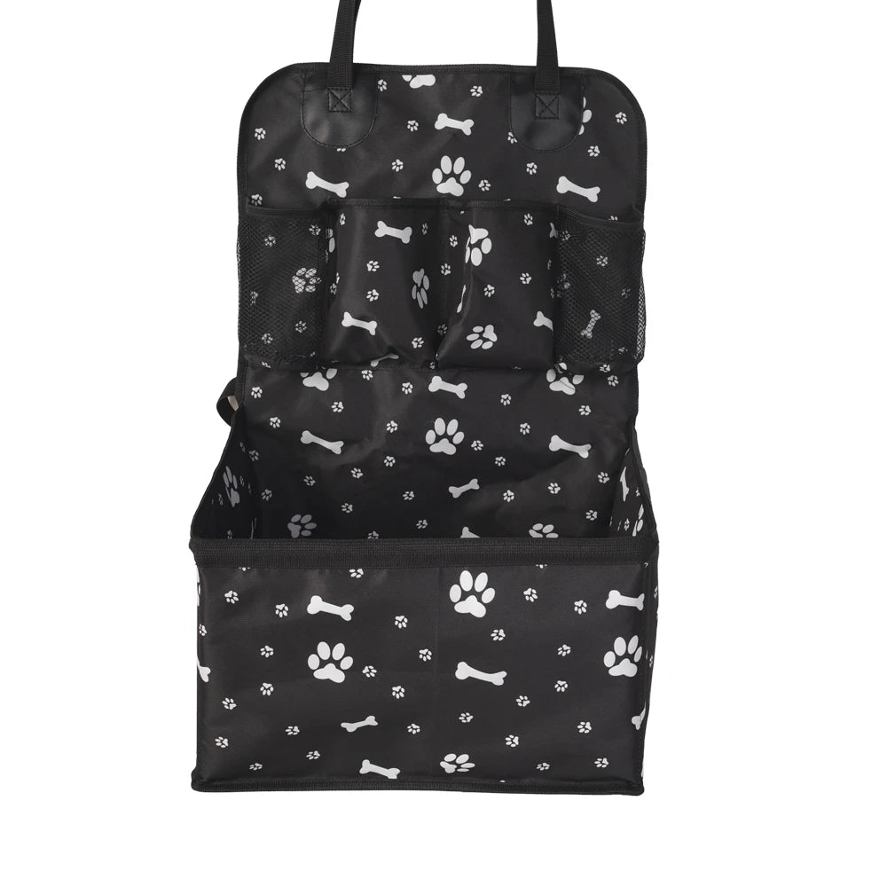 Dog Car Seat with Storage Pockets