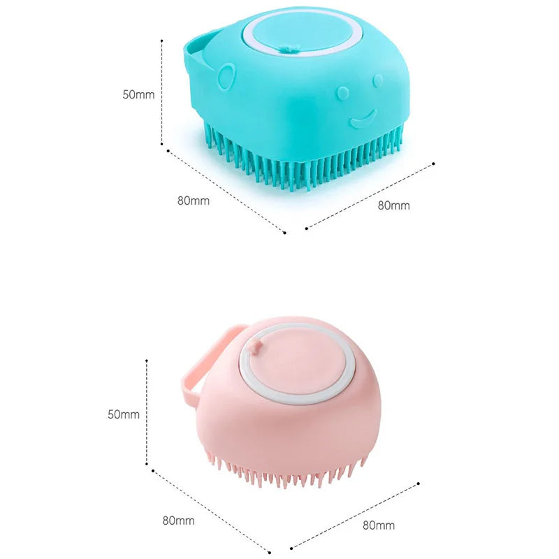 Dog Cat Bath Brush Soft Safe